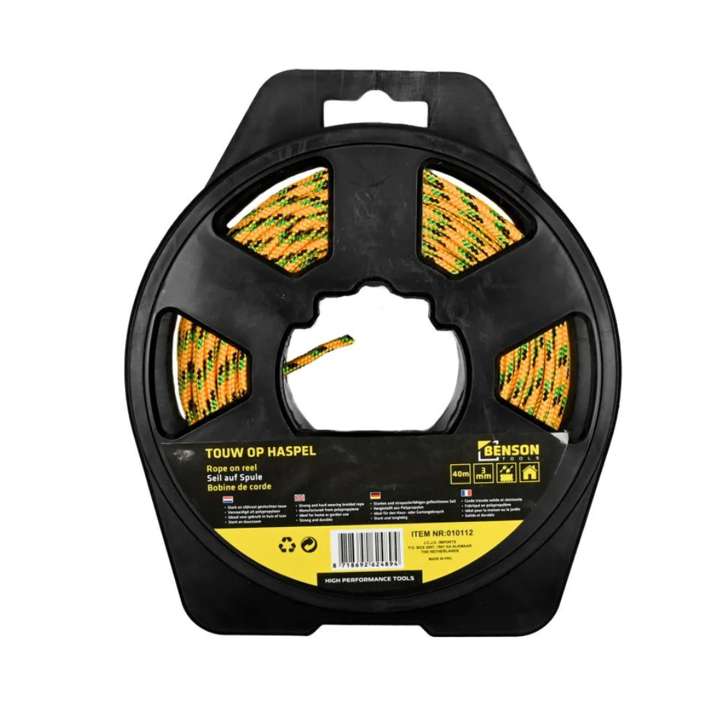 Touw haspel compact 3 mm x 40 Meter