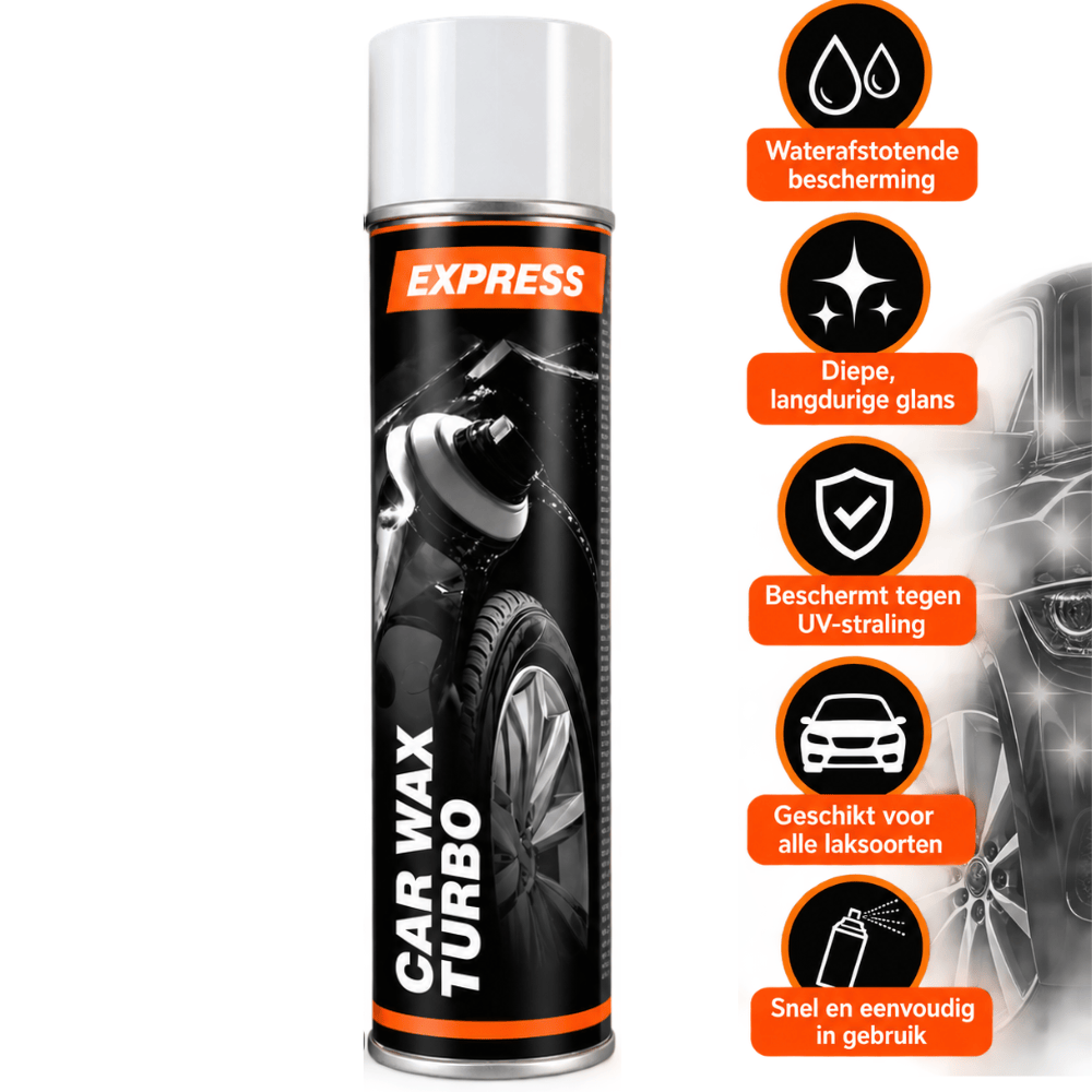 Express Turbo Wax 600 ml Spuitbus – Autowax | 6 Maanden Bescherming | Auto, Motor & Caravan