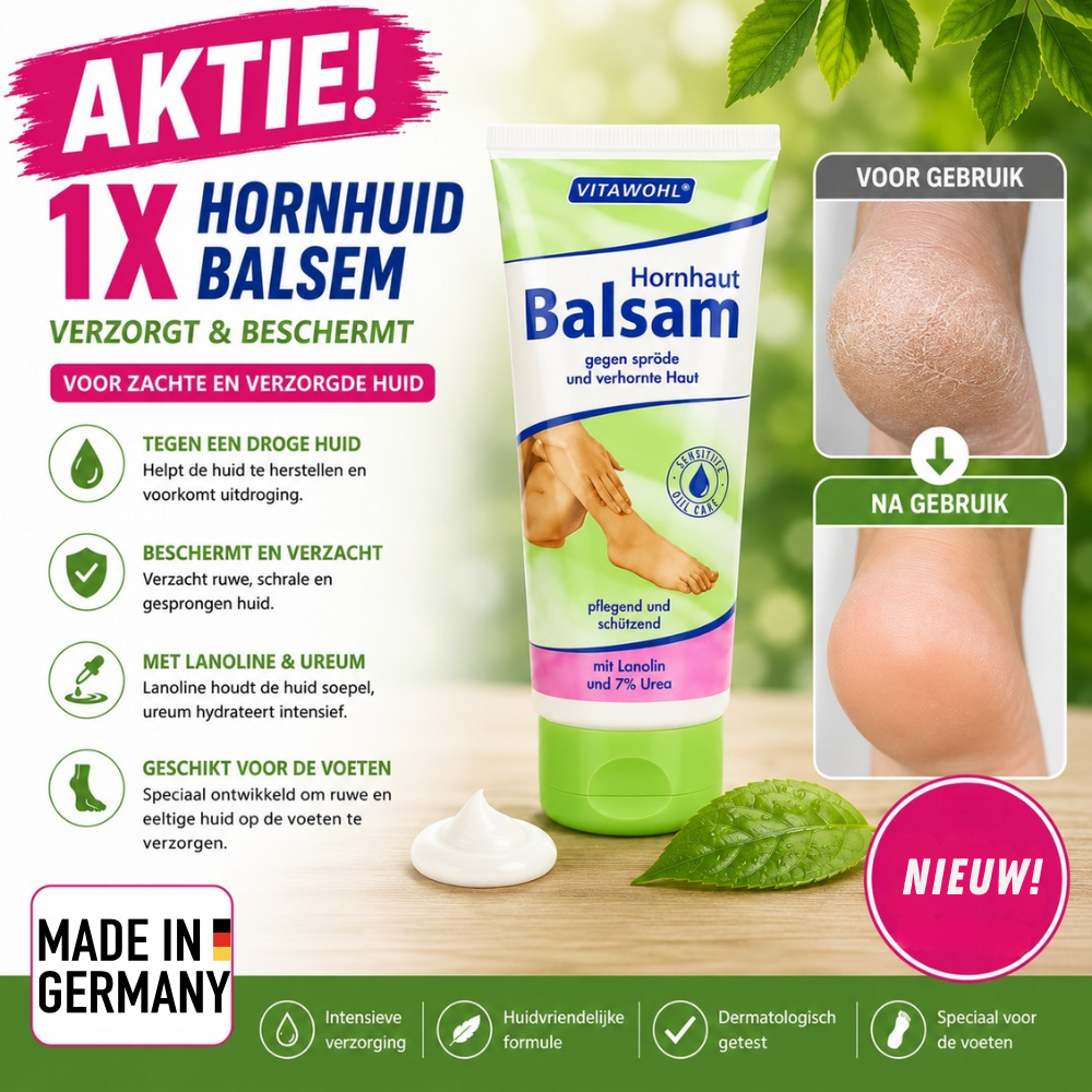 Vitawohl Eeltbalsem 100 ml – Met 7% Ureum & Lanoline – Voor Droge en Eeltige Huid