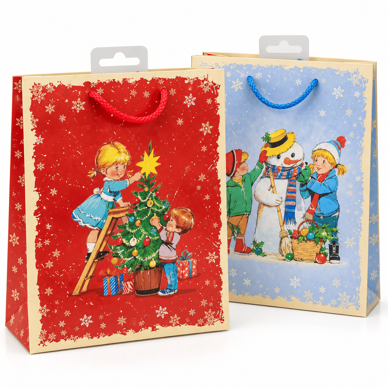 Kerst Cadeautasje 23 × 18 cm – Met Kerstmotief