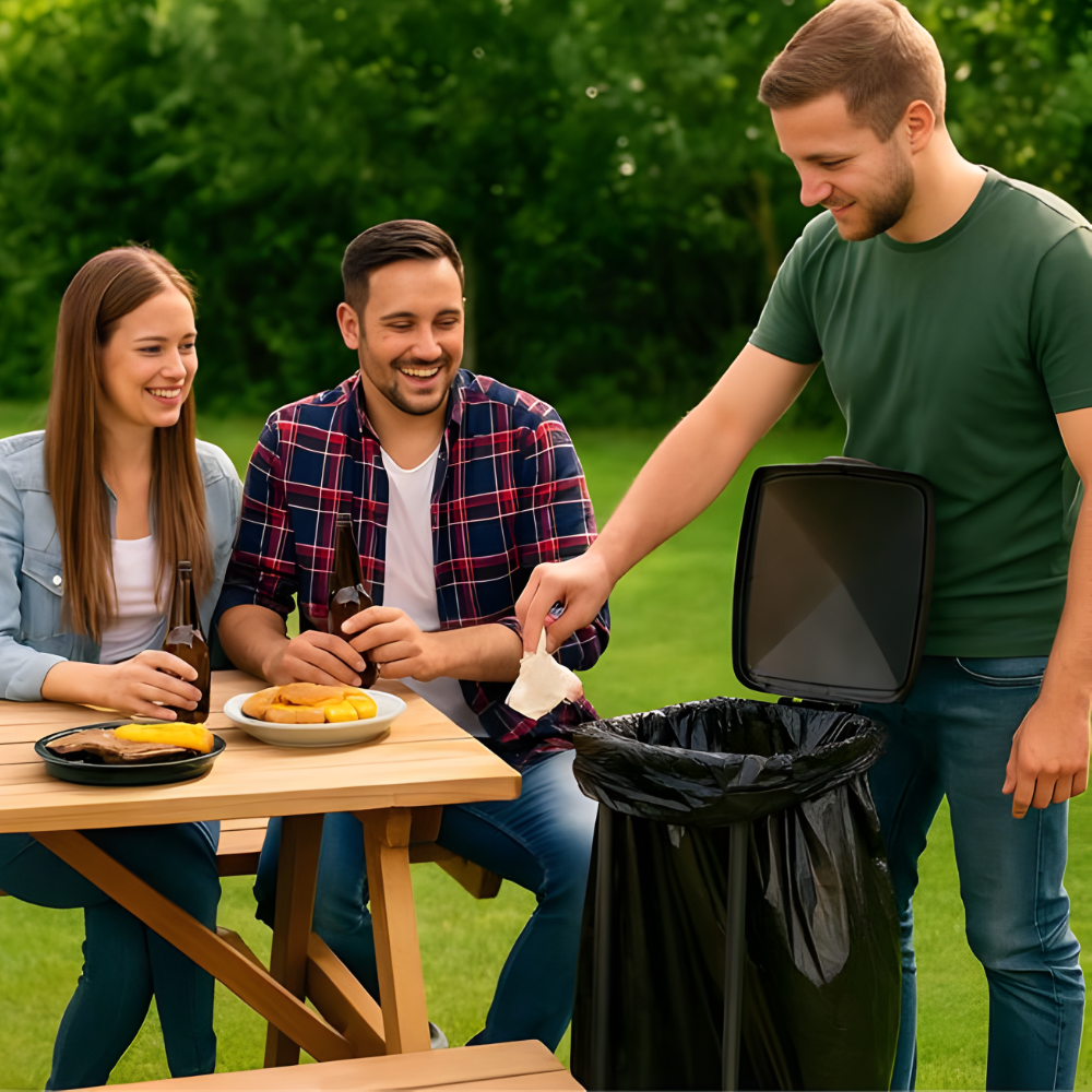 Opvouwbare Vuilniszakhouder - Ideaal voor Camping & Picknick