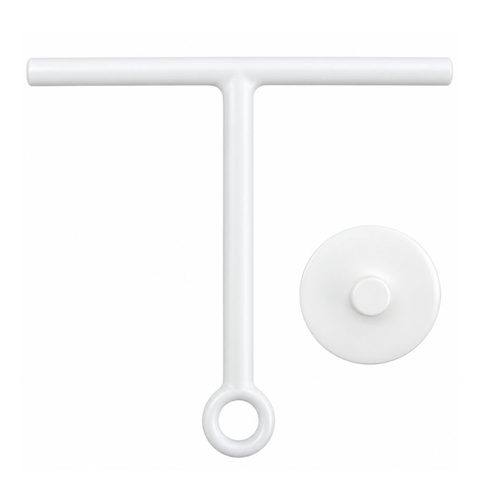 Raam- en Douchewisser 22 cm Wit – Met Zuignap | Streeploos | Ramen & Douche