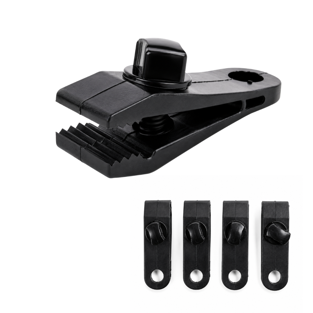 Zeilklemmen Set 4 Stuks – Kunststof Zeilclips voor Dekzeilen Zonder Ogen