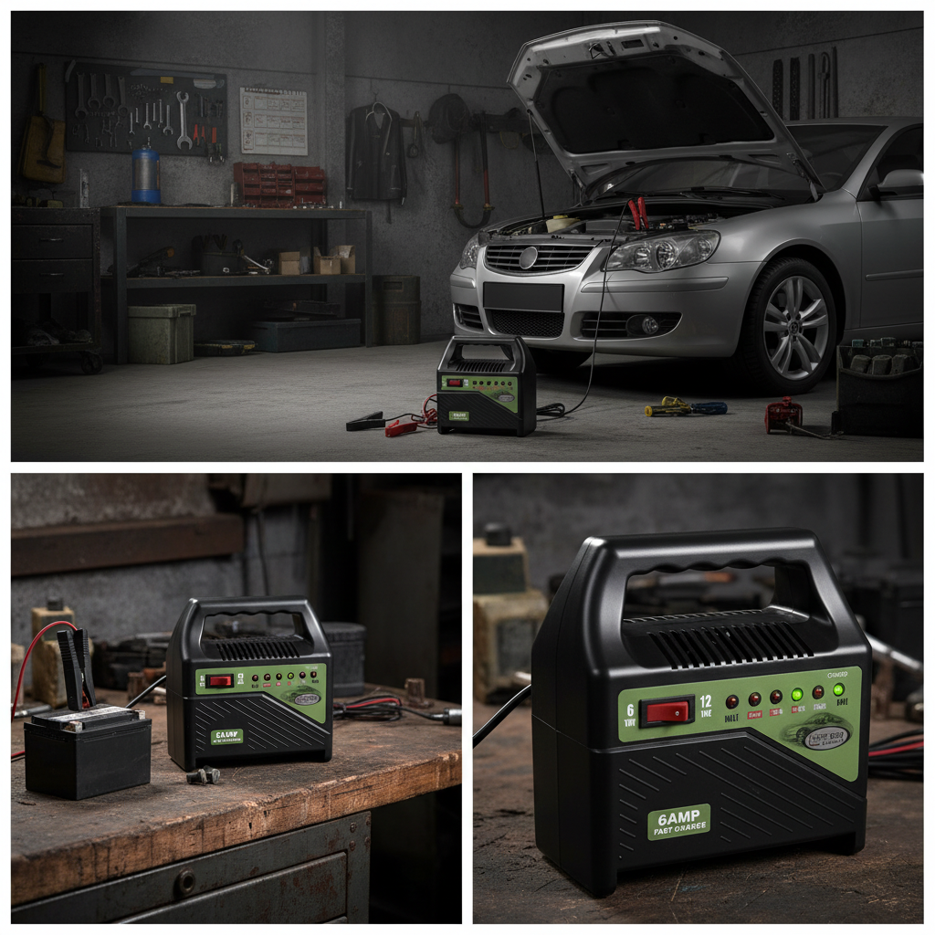 Acculader 220-240V / 6-12V / 6A