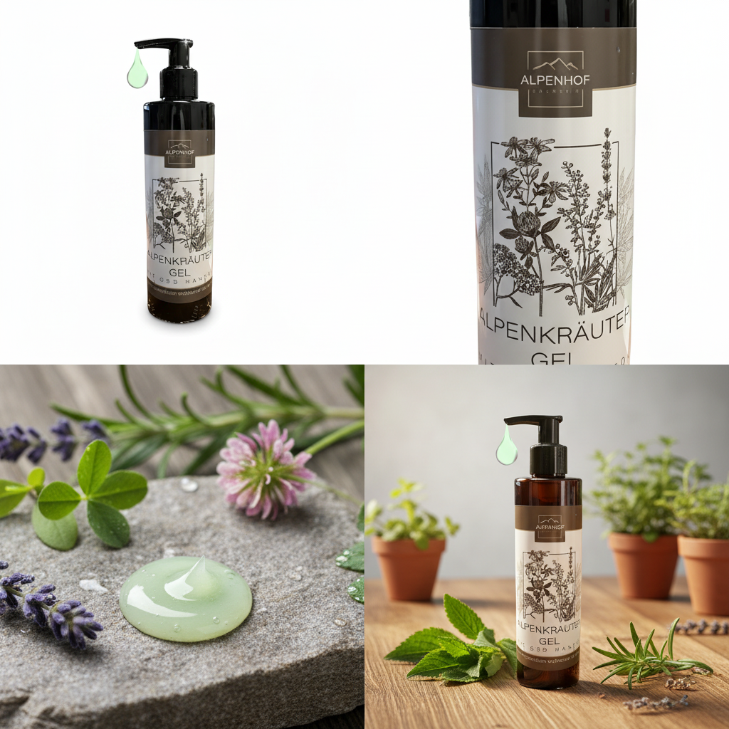 Extra sterke hennepgel Alpenkruidengel met CBD-hennepolie 250ml - Alpenhof