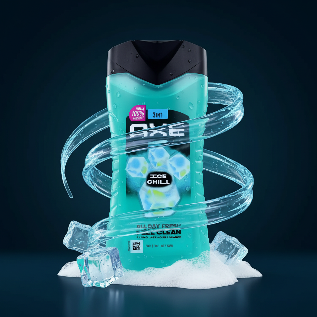 AXE Ice Chill 3-in-1 Douchegel & Shampoo 250ml — IJskoude Verfrissing voor Mannen