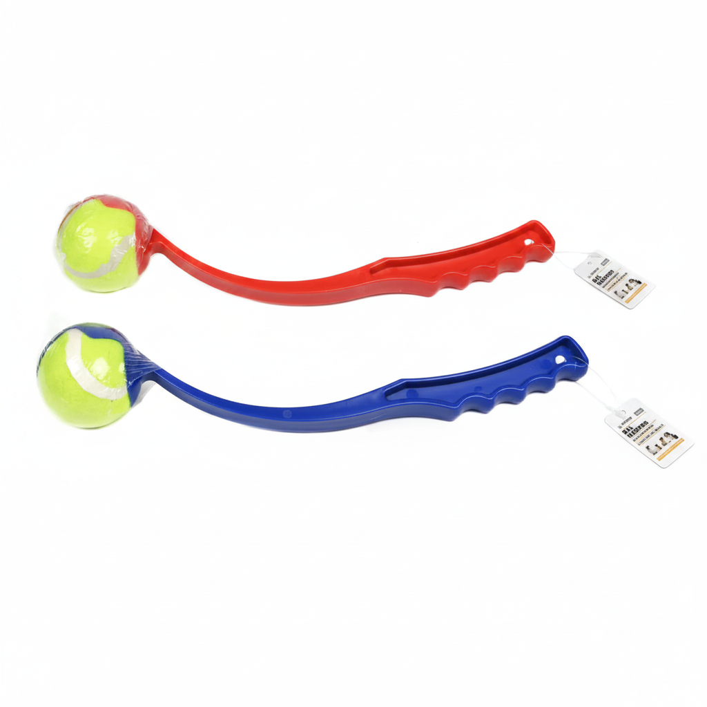 Ballenwerper voor Honden – Gooit 3x verder – Inclusief bal – Rood/Groen