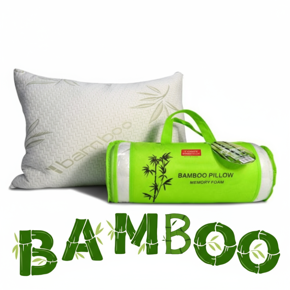 Bamboe kussen - MSS Bamboo Kussen - Origineel Bamboo Kussen - Cool Comfort - Memory Foam - Zacht, Koel & Drukverlagend - bamboo pillow