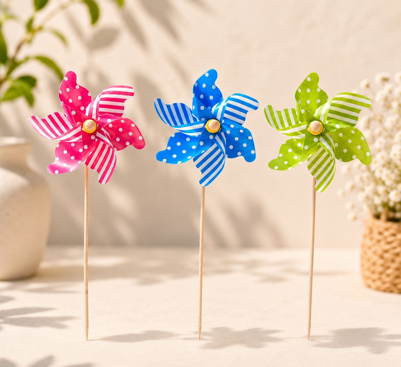 Windmolen XL  - Windmill Stripes&Dot 54cm