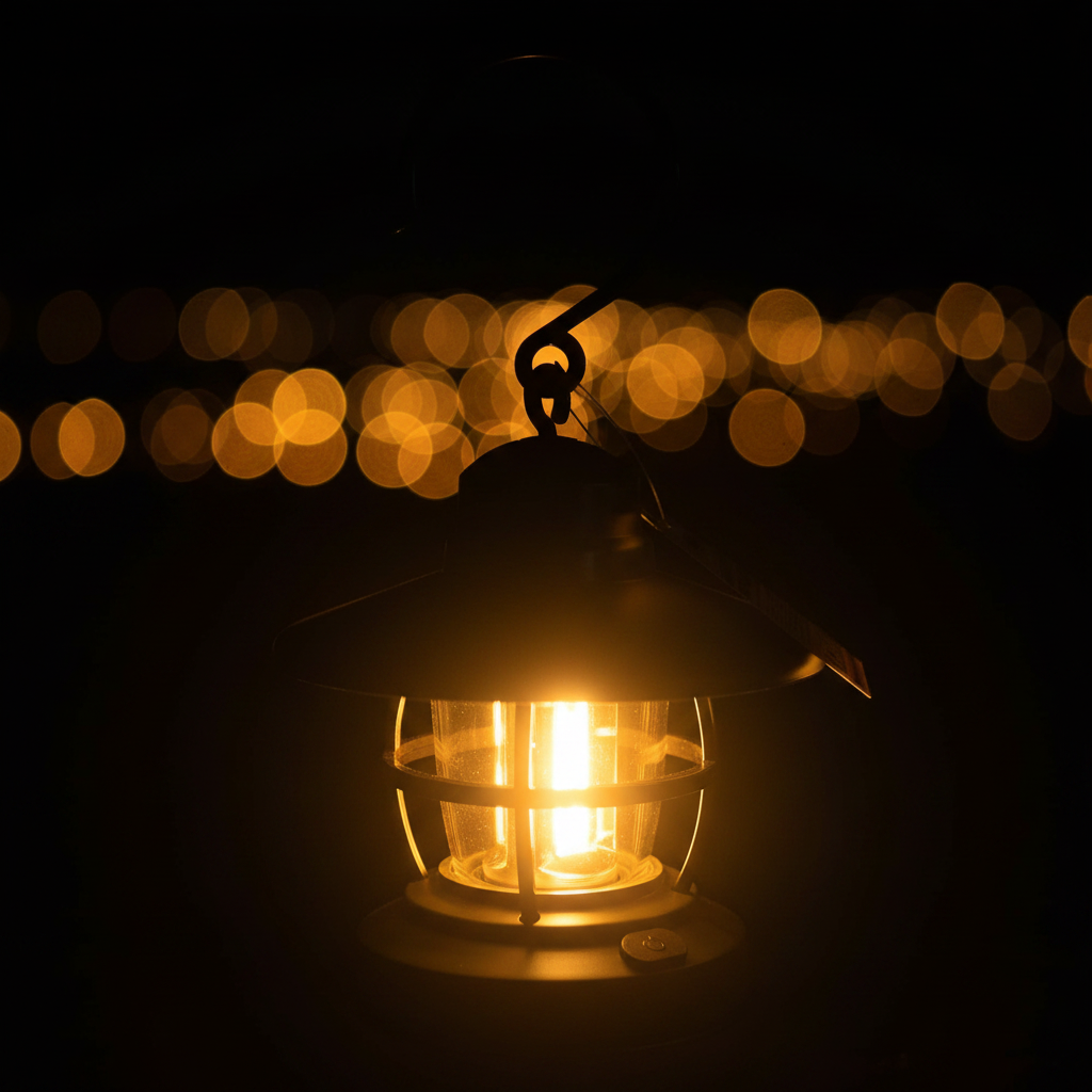 Campinglamp met haak