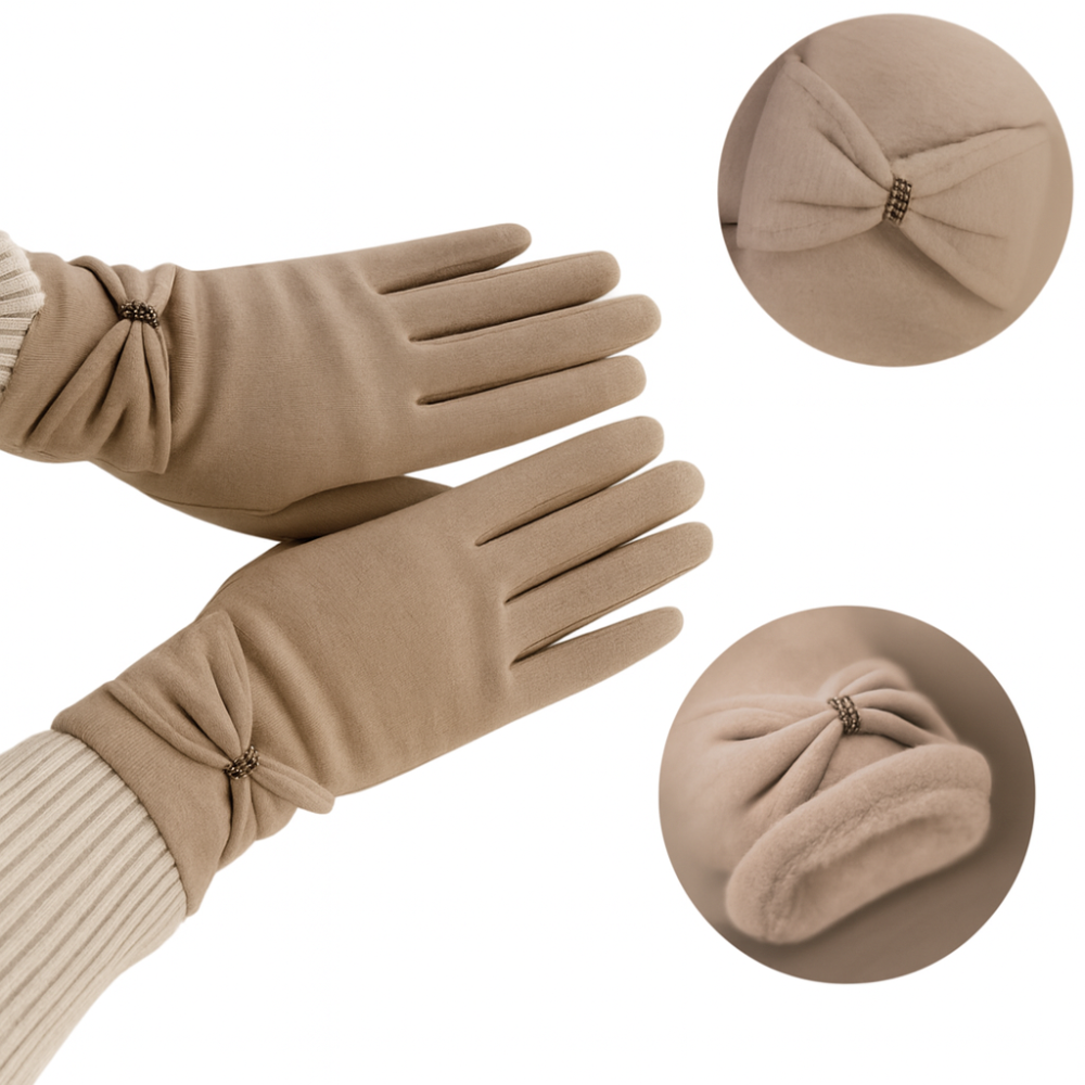 Manouxx Luxe Handschoenen Beige
