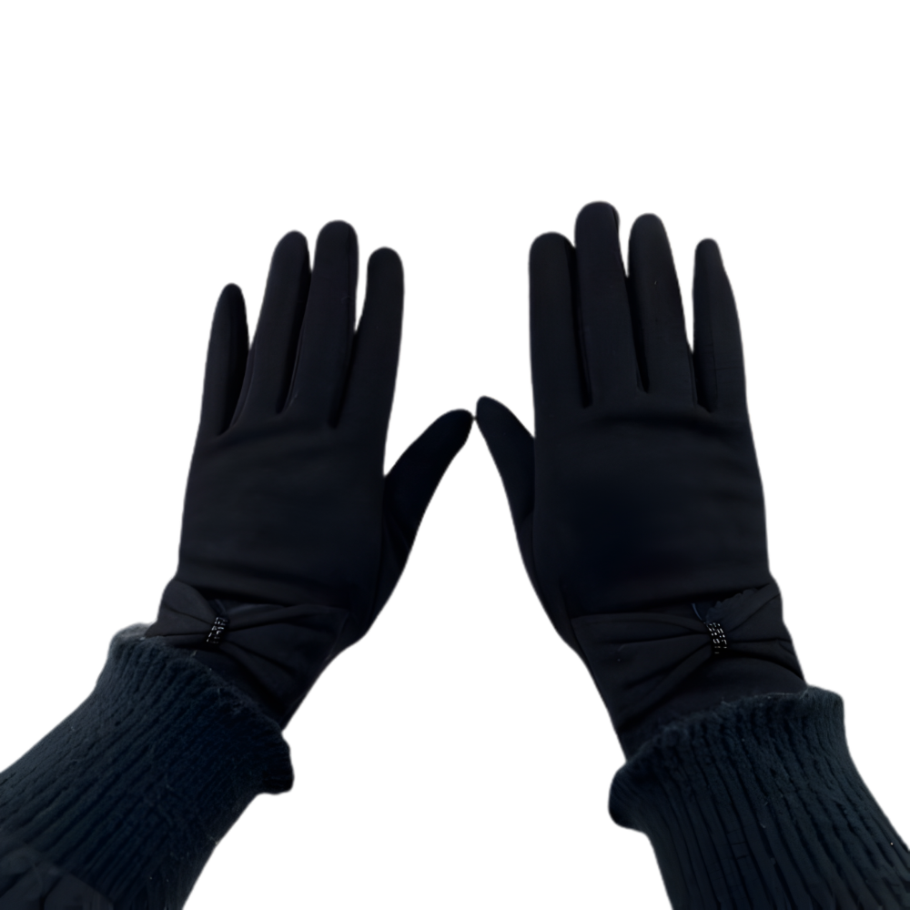 Manouxx  Luxe Handschoenen Zwart