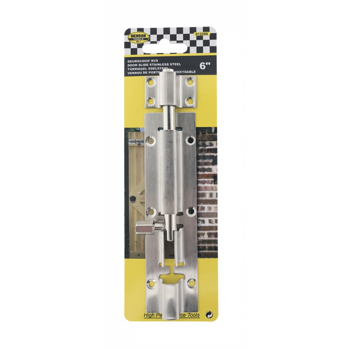 Deurschuif RVS 6''