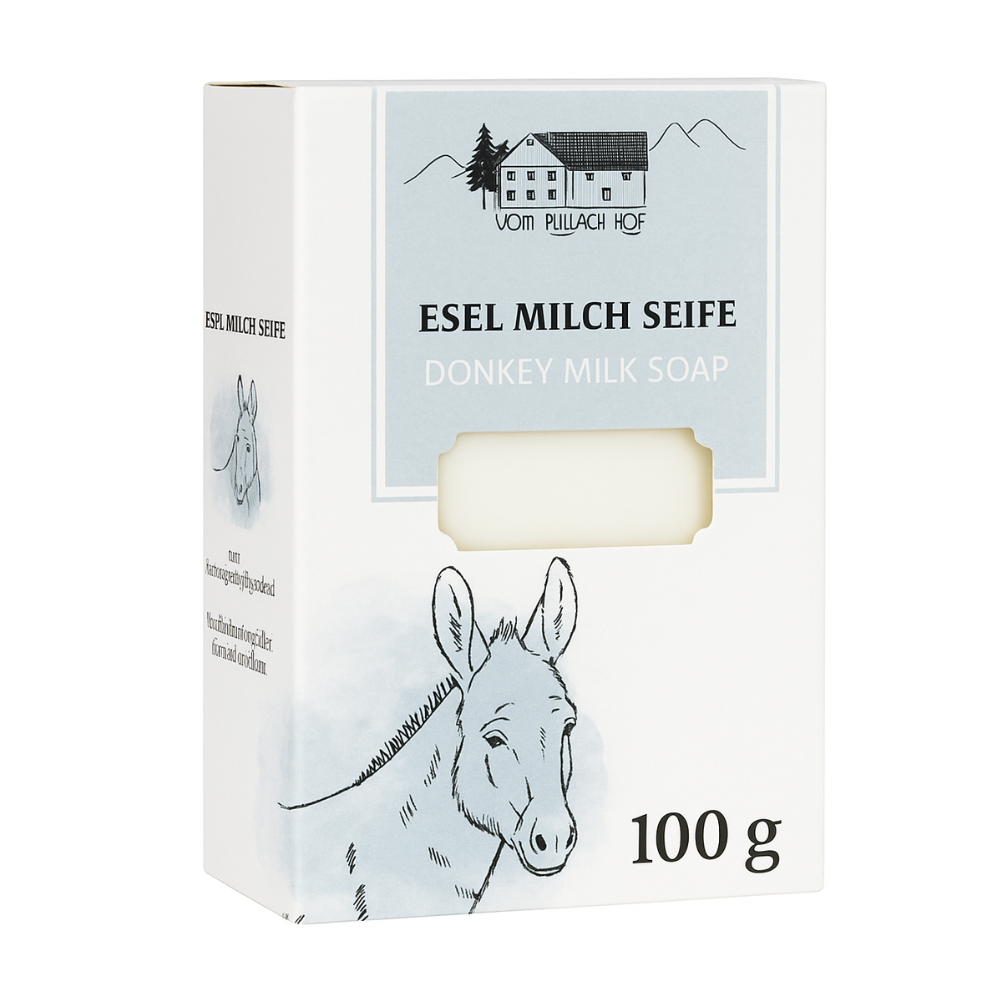 Ezel melk Zeep 100g - van Pullach Hof - NIEUW