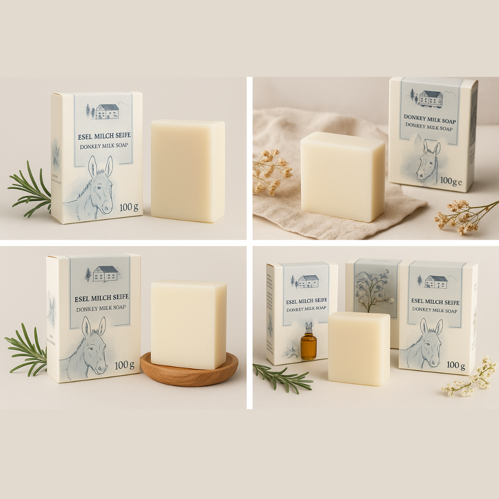 Ezel melk Zeep 100g - van Pullach Hof - NIEUW