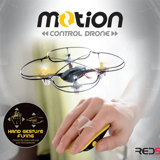 RED5 Motion Control Drone – Mini Drone voor Kinderen en Volwassenen – Handbesturing - Yellow edition