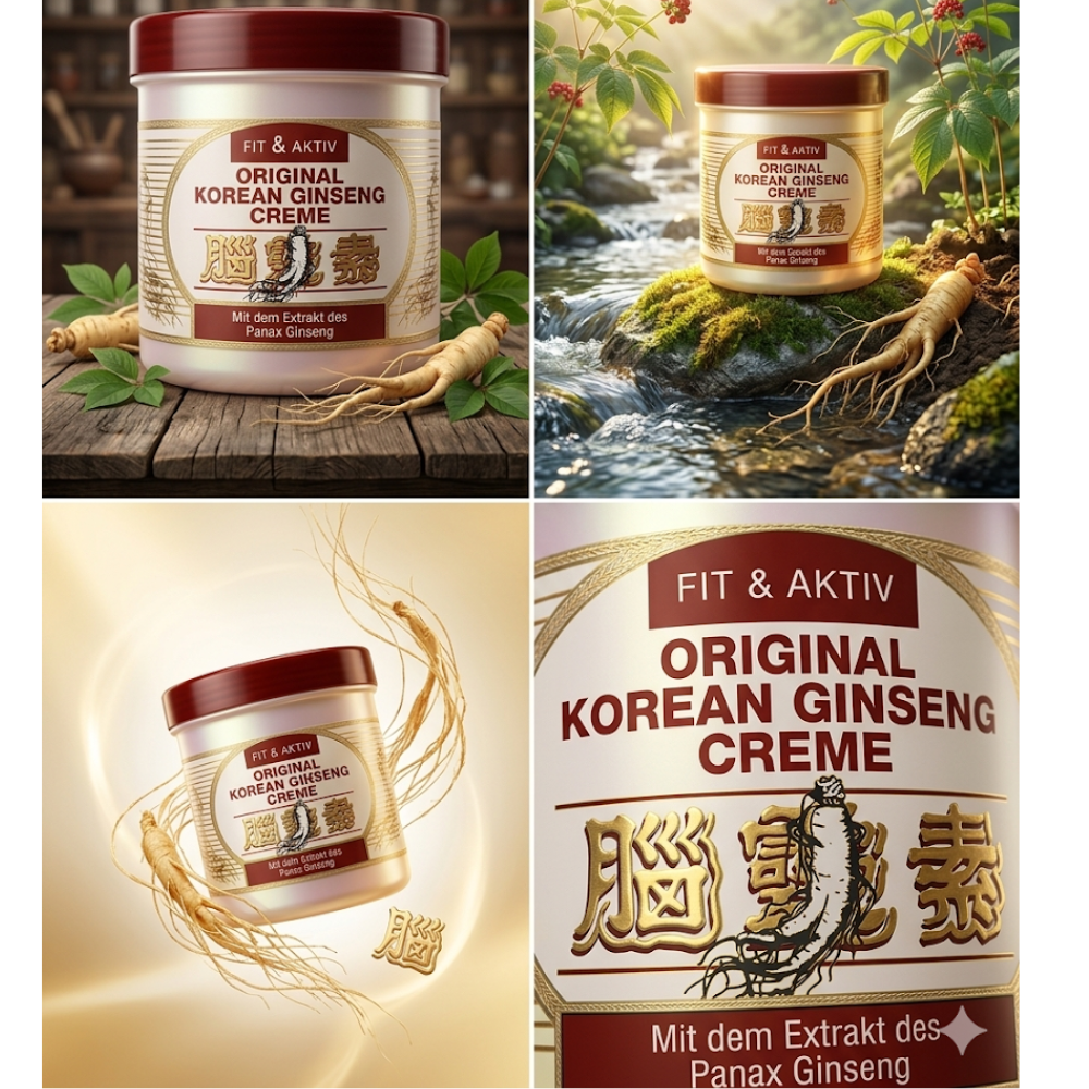 Koreaanse ginseng creme 500ml - Vit & Aktiv