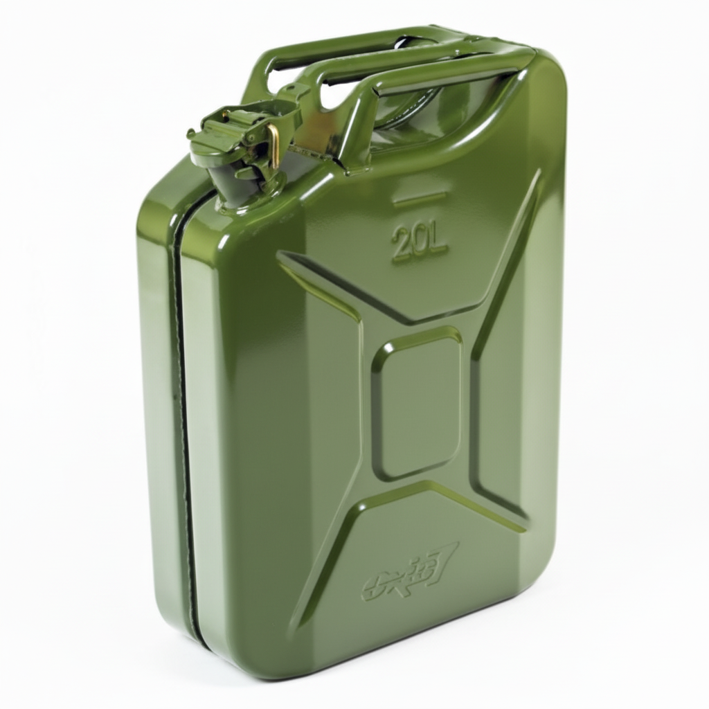Groene 20L metalen jerrycan