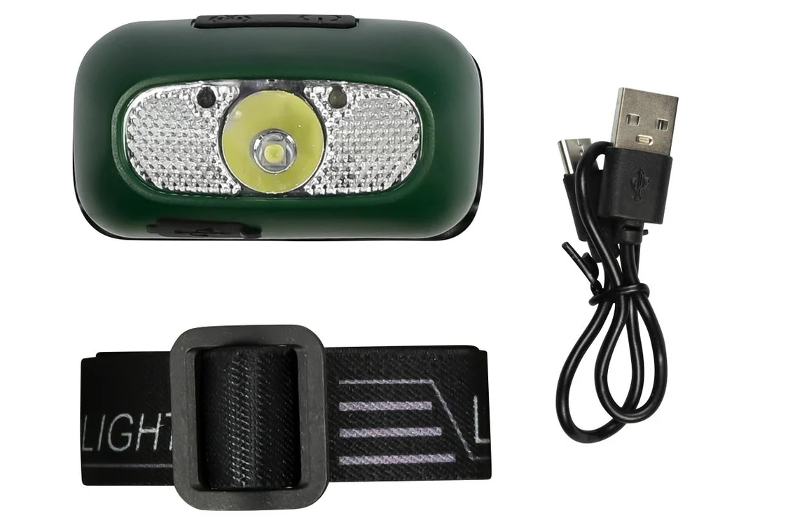 Hoofdlamp met sensor + oplaadbaar