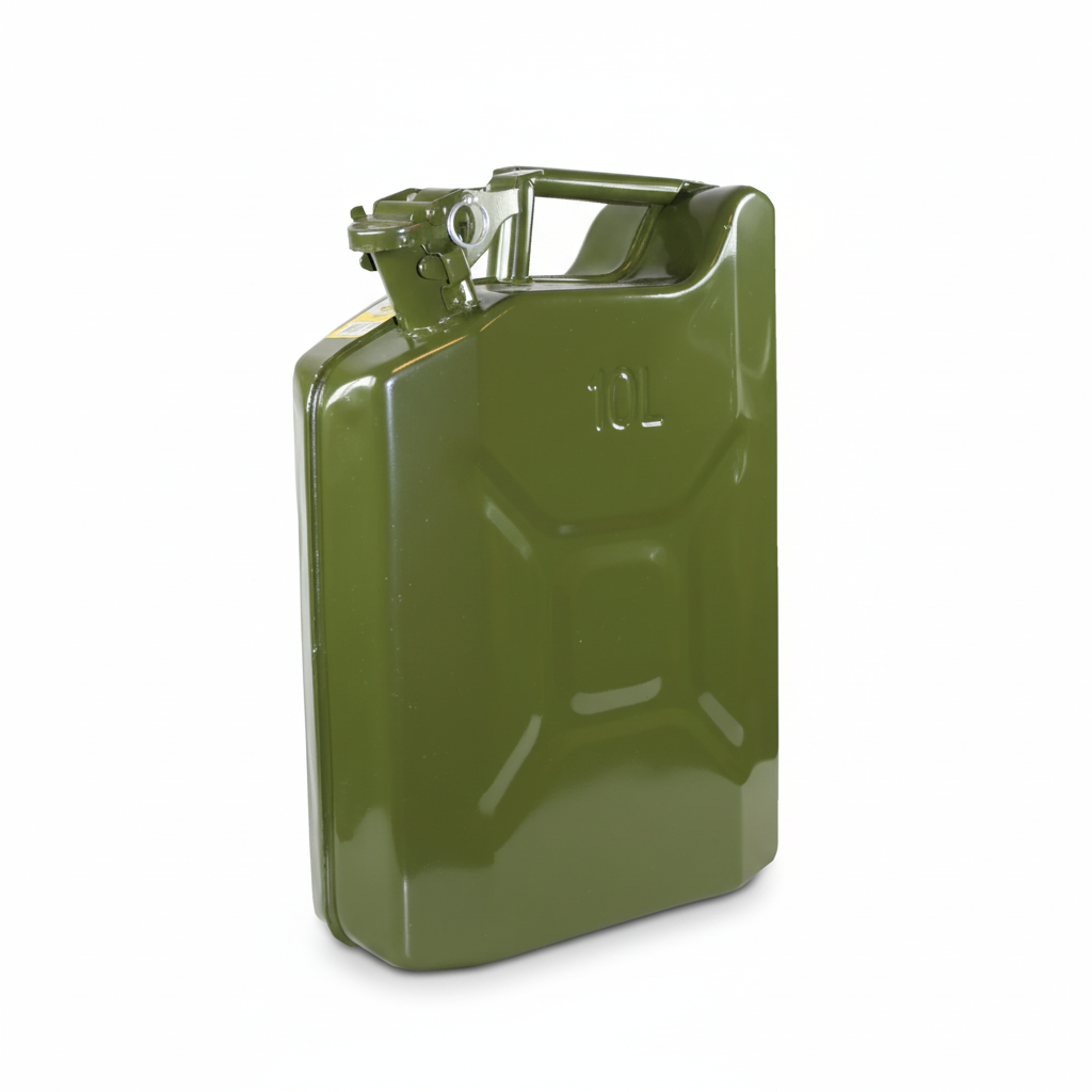 Benson jerrycan 10 liter metaal groen - productfoto