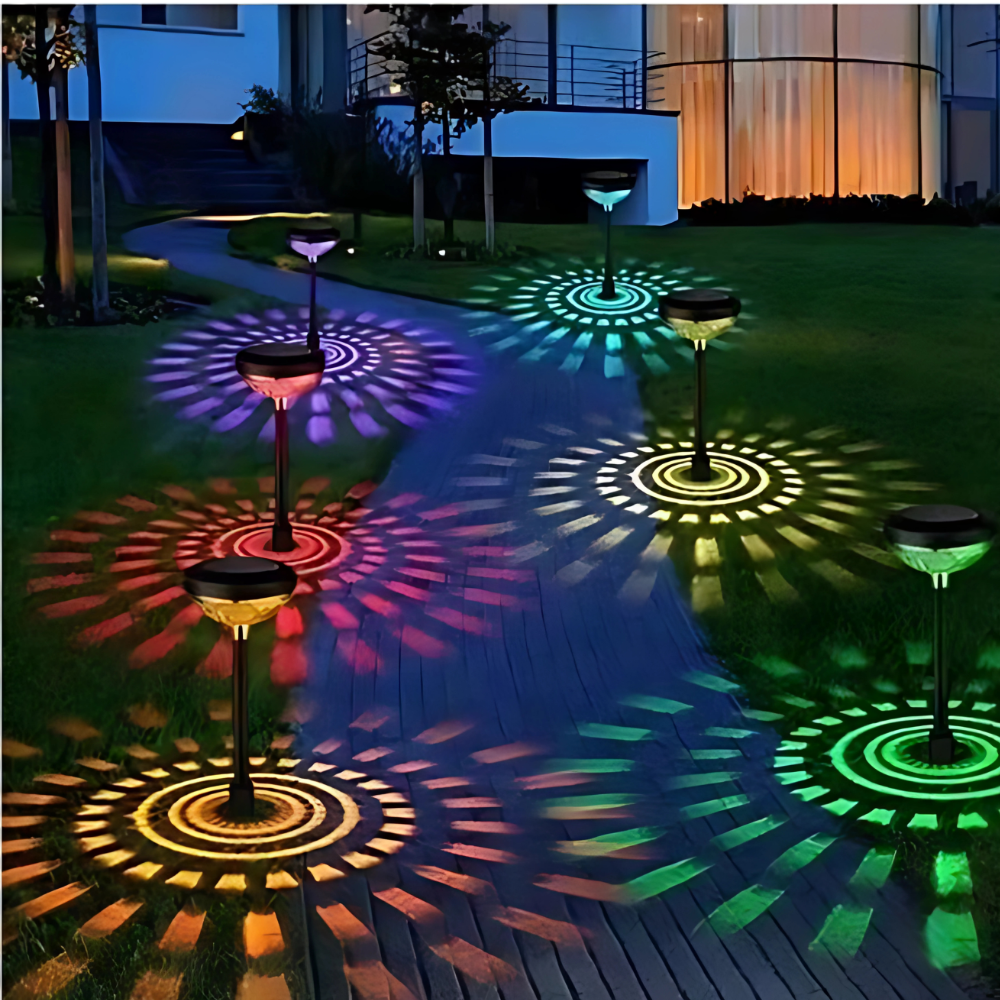 Tuinlamp solar fakkel RGB 47 cm