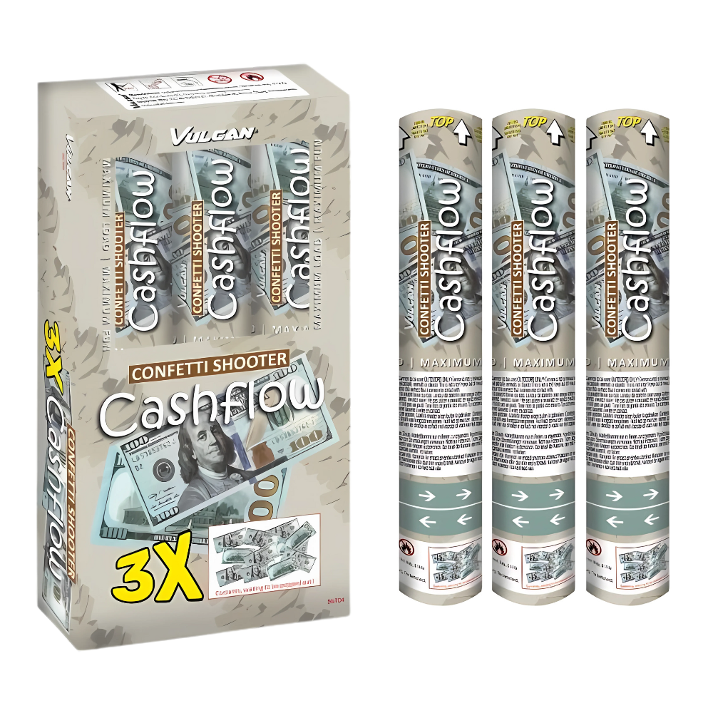 Confetti Shooter Cashflow - 3 stuks