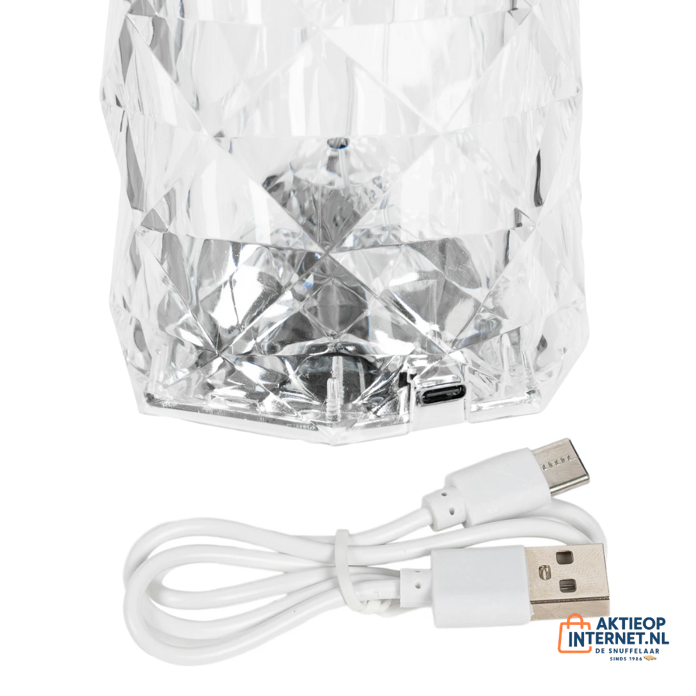 Kristallen Tafellamp Led Oplaadbaar