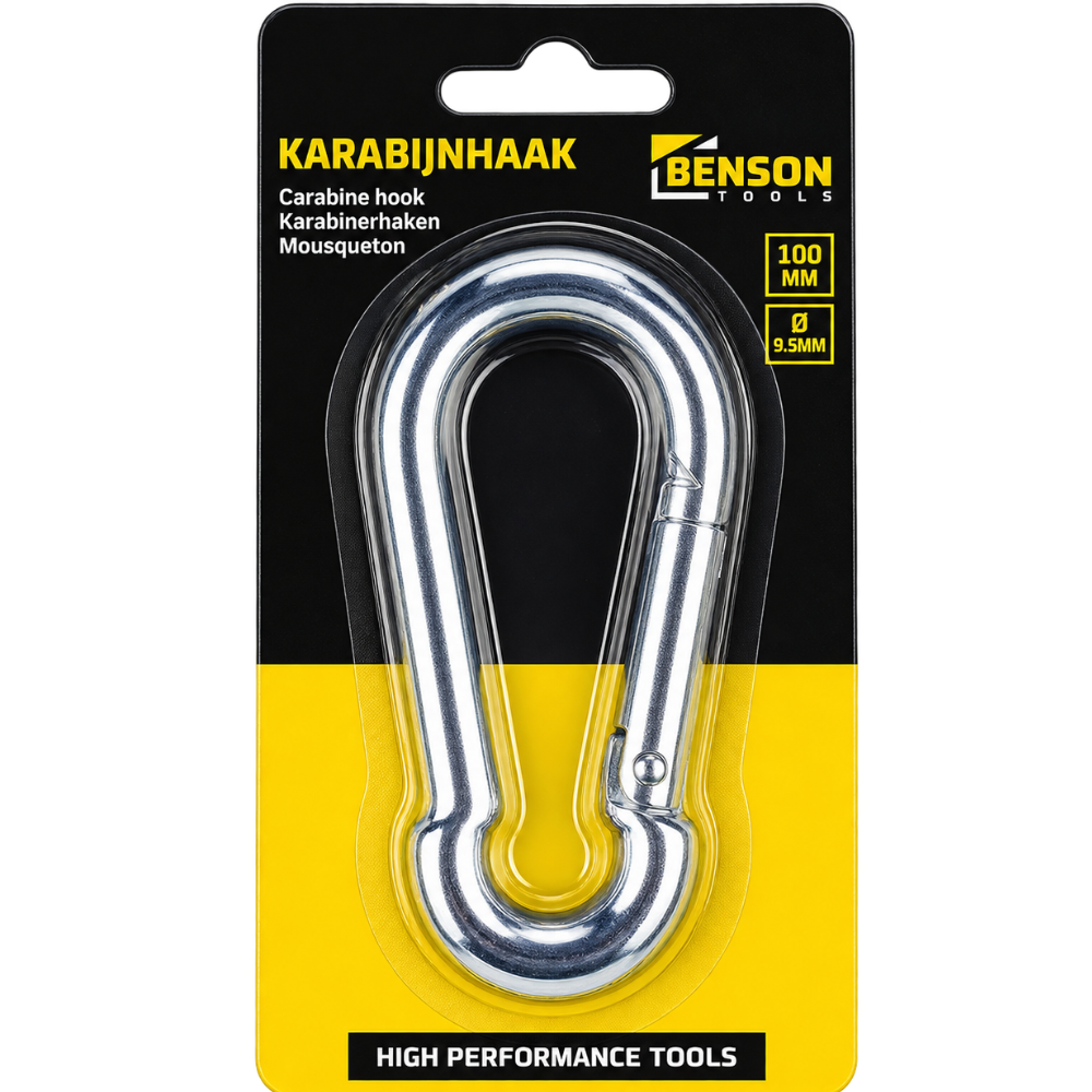 Karabijnhaak 9,5 x 100 mm – Musketon | Ophanghaak