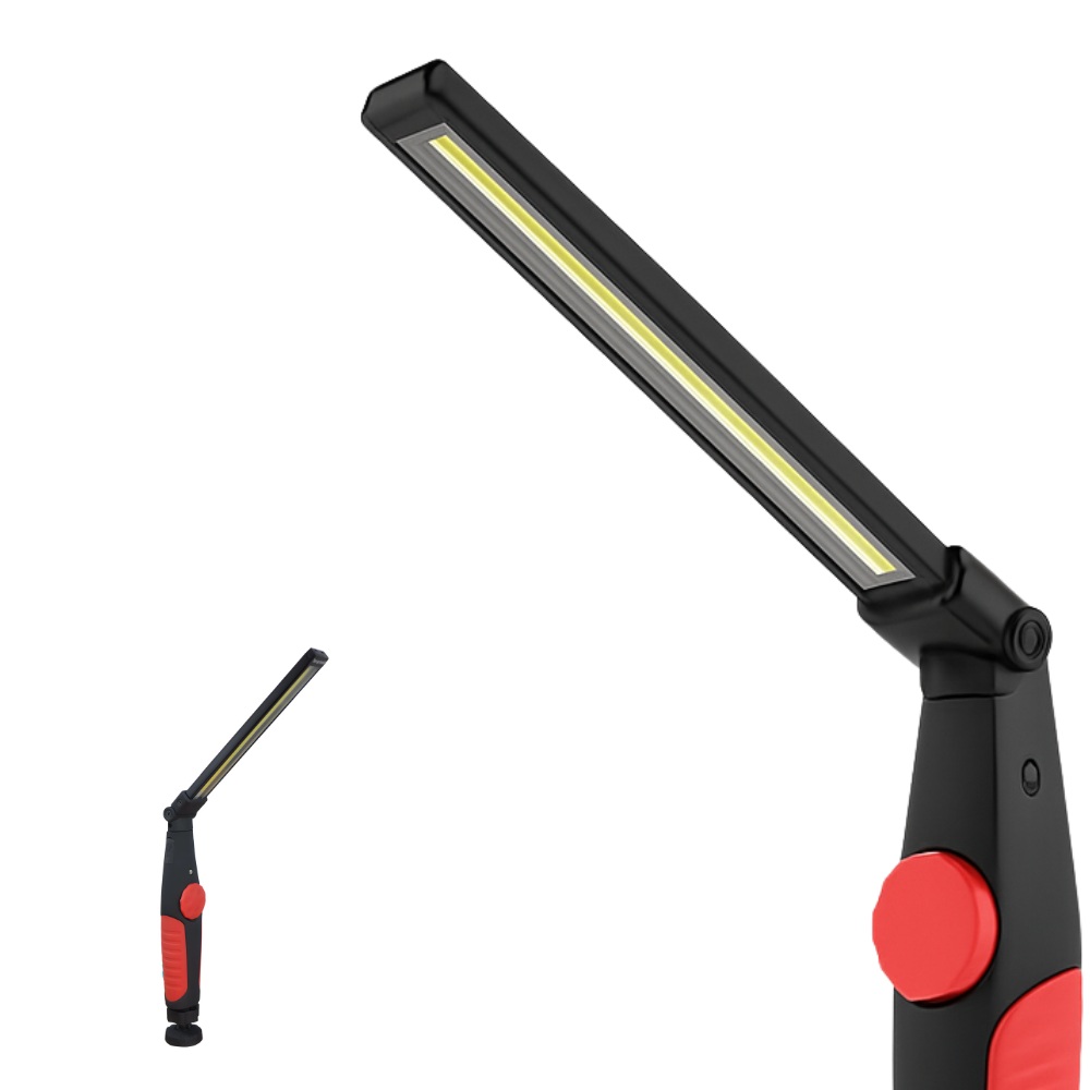 Oplaadbare LED Werklamp – 5W COB – 400lm – Magnetisch – Dimbaar – 10u Werktijd