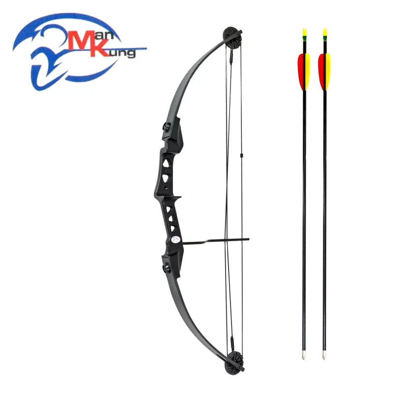 Man Kung compoundboog Sonic Zwart 84 cm / 19-29 lbs RH voor jeugd