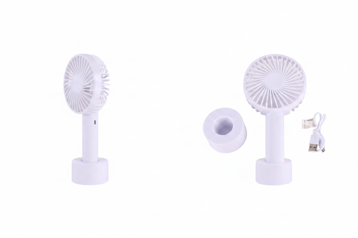 Ventilator hand + houder oplaadbaar