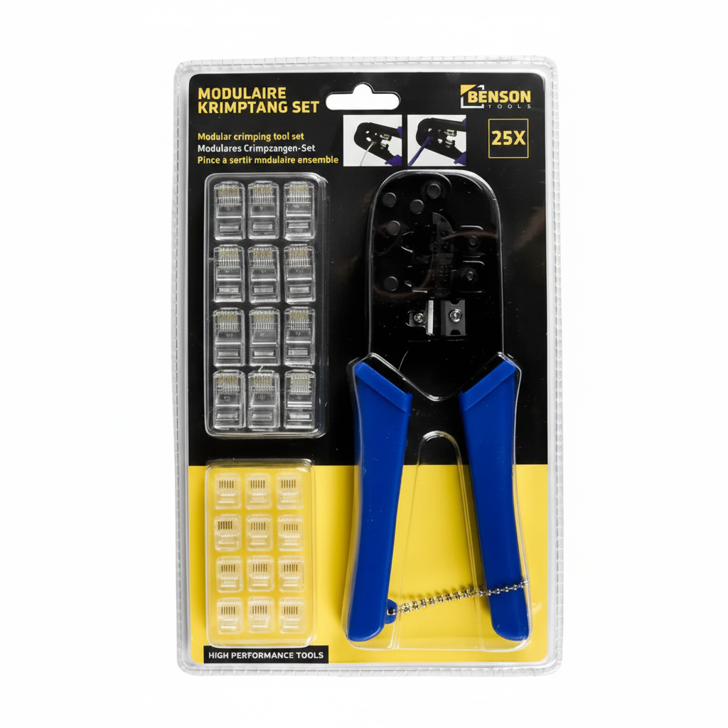 Modulaire Krimptang Set 25-delig – Professioneel Krimpgereedschap