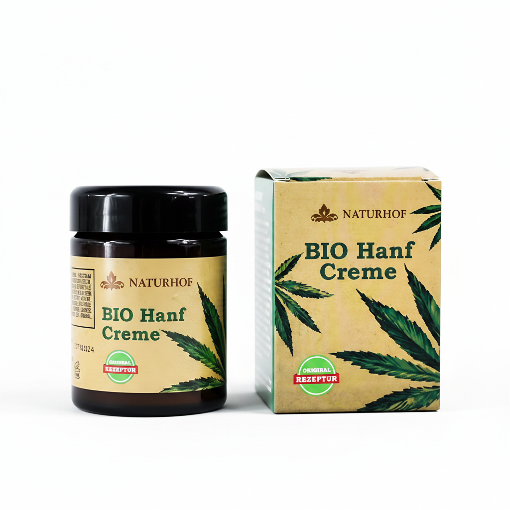 Bio Hennepcrème van Naturhof (100 ml) Gewrichten en spieren, hoogwaardige natuurlijke crème