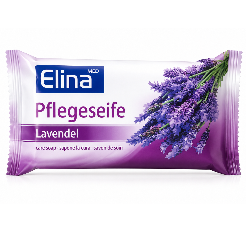 Elina Lavendel Zeep 80 g | Verzorgende Hand- en Lichaamszeep met Lavendelgeur
