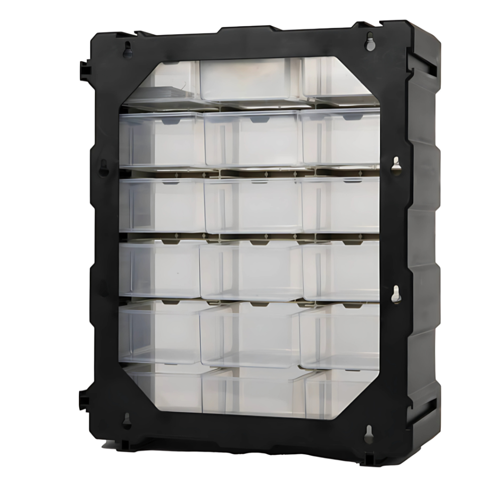 Opbergbox 18 vak 38,1 x 46,5 x 15,8 cm