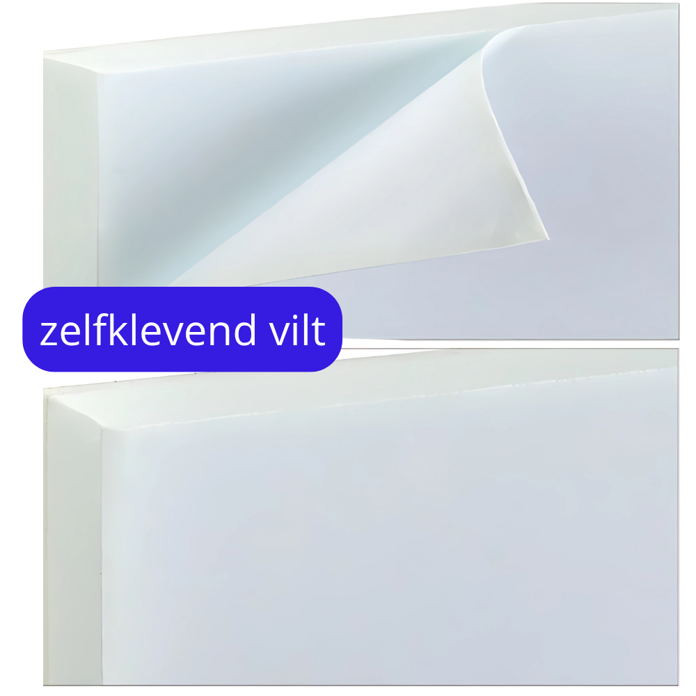 Garage wandbescherming - 2 stuks Autoportier randbescherming zelfklevend 40x15x1,5 cm rood/wit