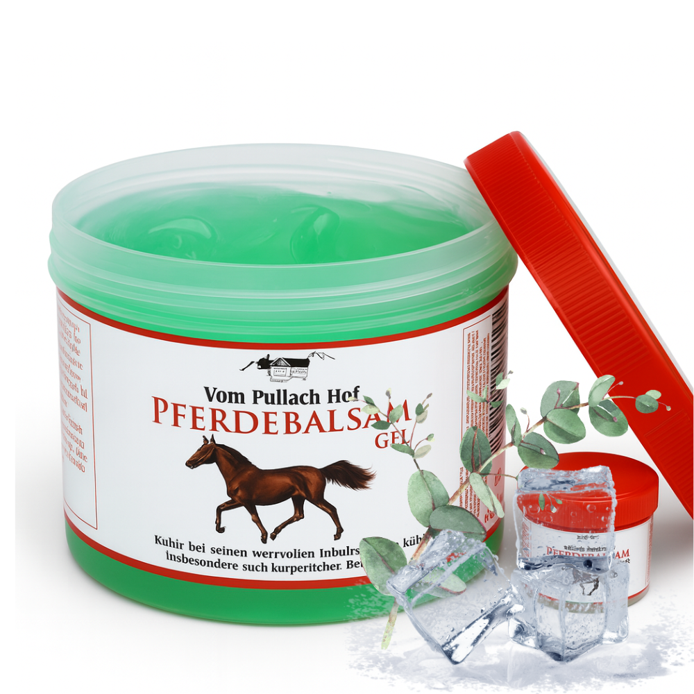 Paardenbalsem Gel 500ml koel - vom Pullach Hof