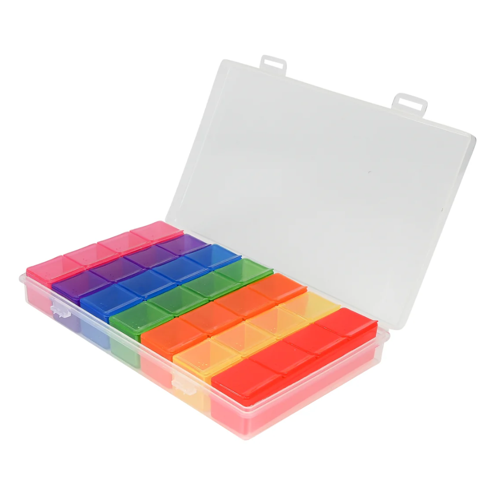 Pillendoos 7 dagen 4 vakken uitneembaar