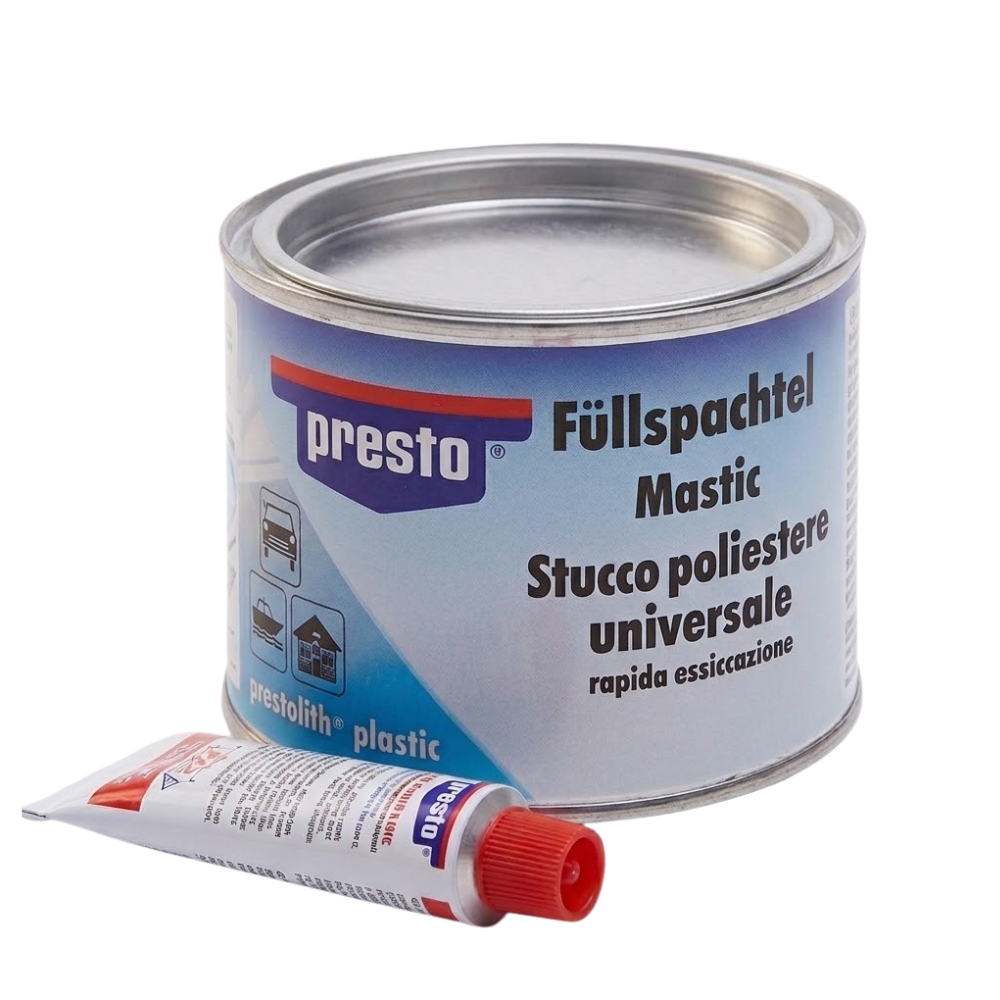 Presto Polyesterplamuur 1 kilo - met minerale vulstoffen - veelzijdig gebruik