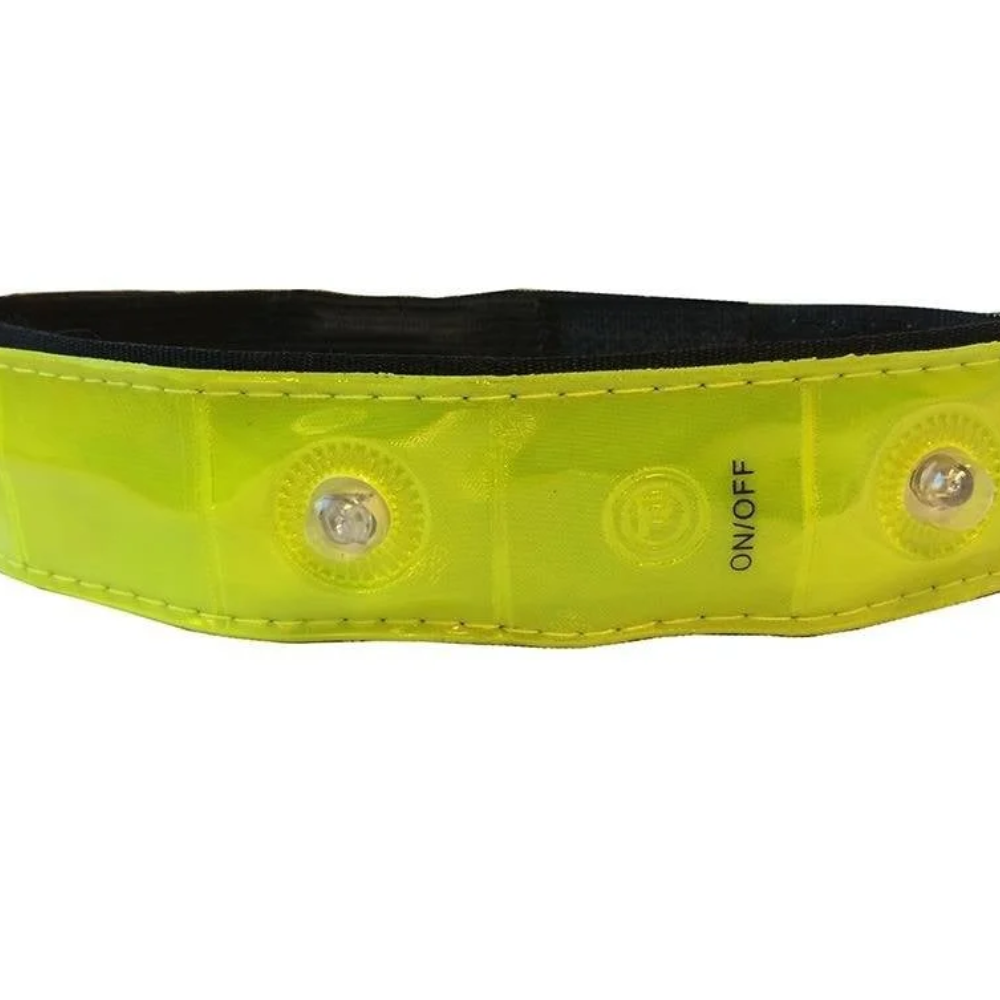 Benson Reflecterende armband met LED - Verstelbaar - Inclusief batterij - 40,5 cm