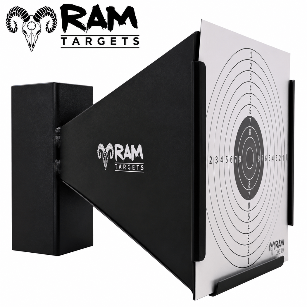 RAM Targets Schietkast & Kogelvanger 14x14 cm – Zwart | Schietsport | Puntlasverbinding