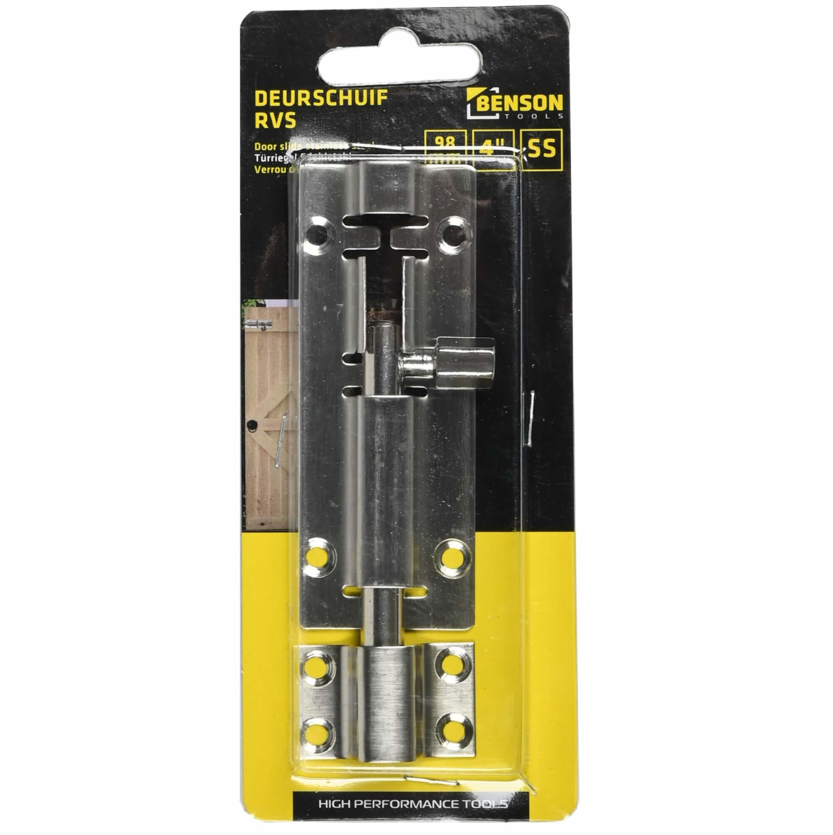 Deurschuif RVS 4''