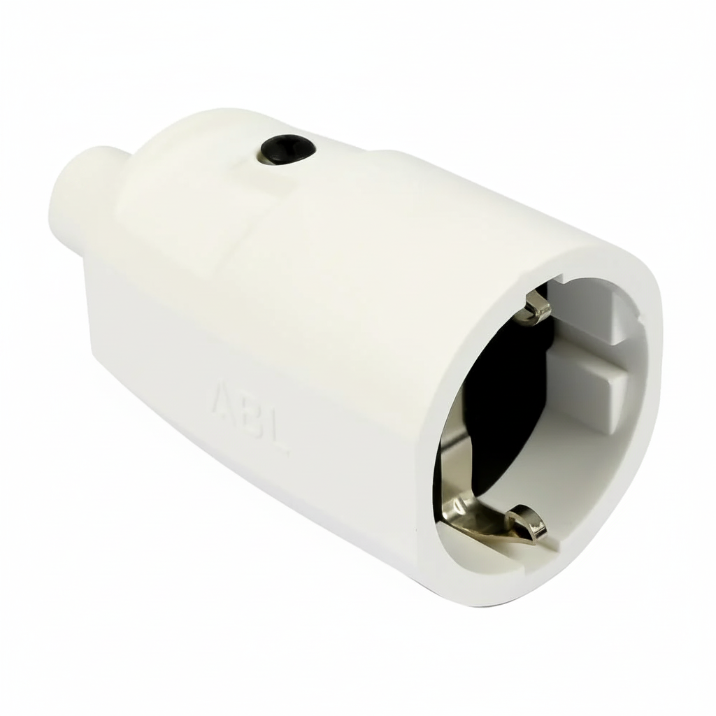 Contrastekker PVC – IP20 – Voor Voedingskabels
