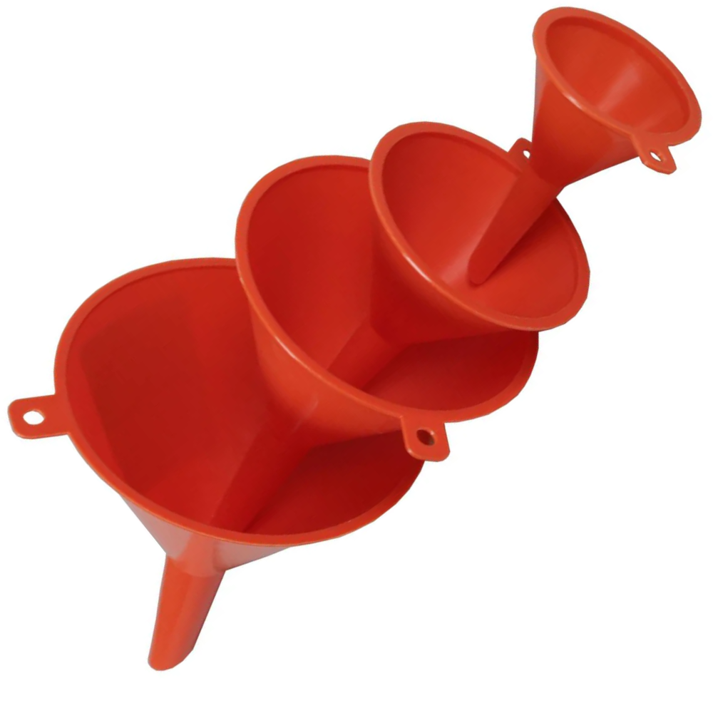 Trechterset 4 dlg oranje