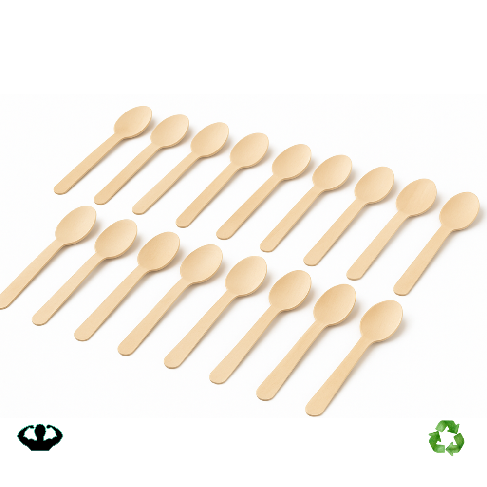 Lepels - hout - 20dlg - bestek