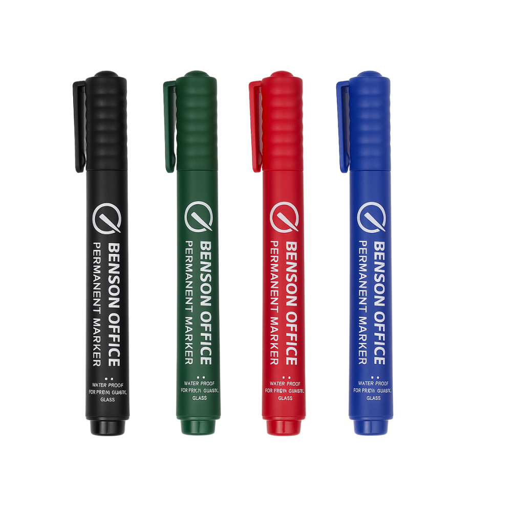 Benson Office Merkstift 4dlg mix kleuren