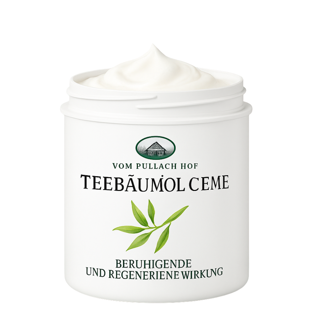 Tea Tree Oil Crème -Teebaum olie crème 250 ml van Pullach Hof - Tegen vele huidirritaties