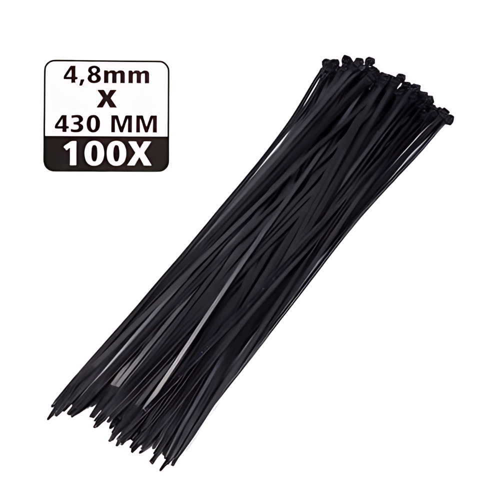 Tie Rips Tie Ribs 4.8 X 430mm Zwart (100 stuks) β Aktieopinternet.nl