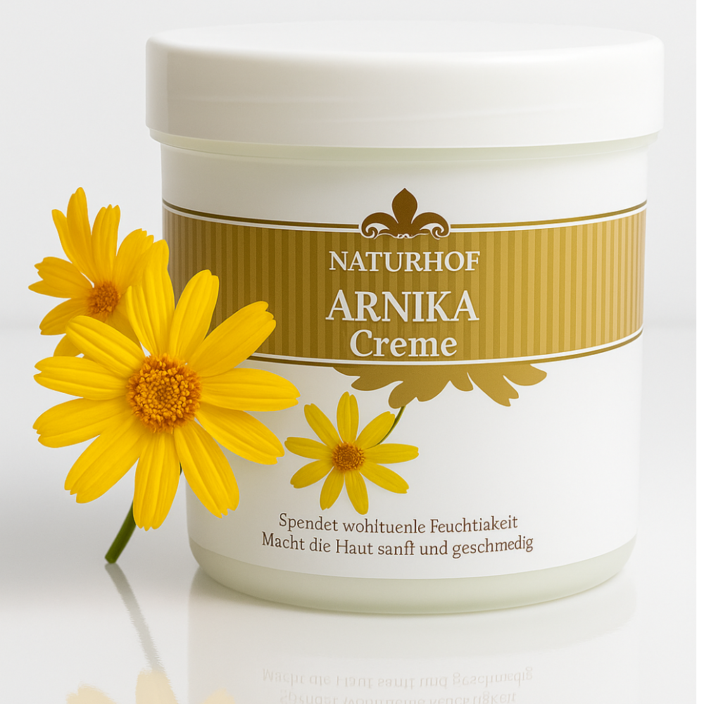 Arnika crème 250ml - Naturhof Hydrateert en verzacht de huid
