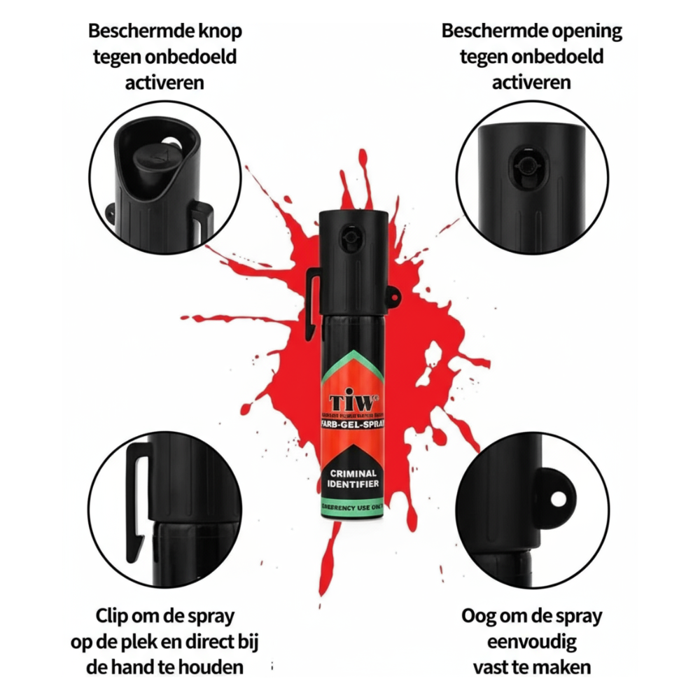 KH TIW Security Identificatie Spray - Clip - 20ml Smurfenspray